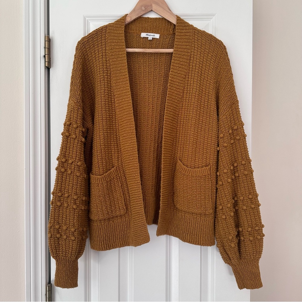 Madewell Bobble Sleeve Cardigan Size Small